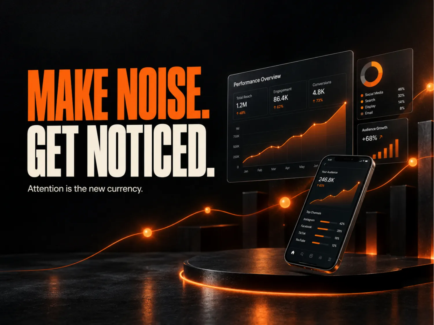 Make noise. Get noticed.