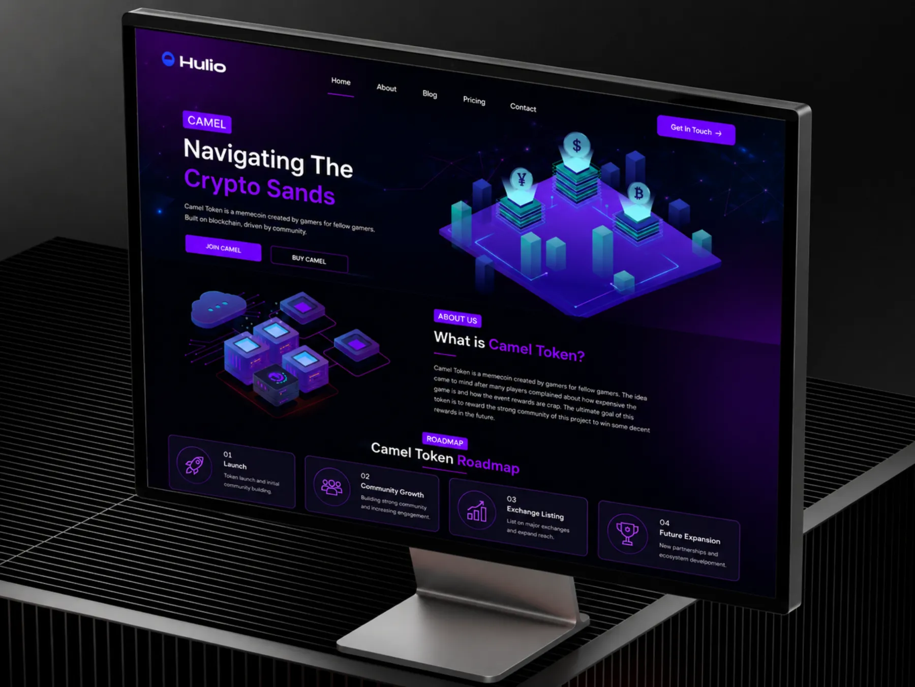Hulio: Camel Token crypto website