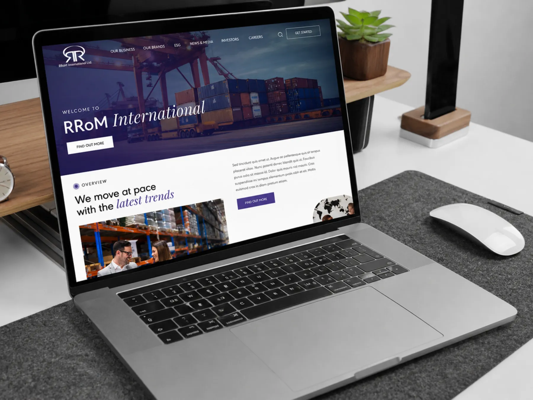 RRoM International: Corporate & logistics website